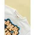 thumbnail image 4 of Bagilaanoe 2pcs Toddler Baby Boy Short Pants Set Letters Print Short Sleeve T-Shirt Tops + Shorts 6M 12M 18M 24M 3T Kids Casual Summer Outfits, 4 of 9