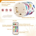 thumbnail image 5 of Yayeee Flameless Candles with Remote Flickering Battery Operated Multi Color Changing, Red Retro Pattern, 5 of 7