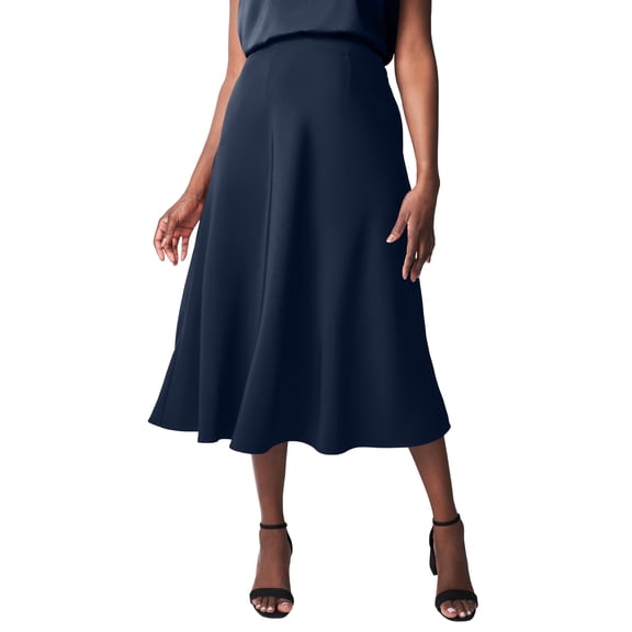 Jessica London Women's Plus Size Bi-Stretch Swing Skirt
