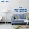 thumbnail image 6 of USB Outlets Receptacles, 20W 4.0 Amp USB Wall Outlet, 15 Amp Tamper-Resistant Electrical Outlet with Type A port, UL Listed, Wall Plate Included, 6 of 10
