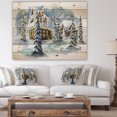 thumbnail image 4 of Design Art - Evening winter scene in Mountains with Christmas Tree, 4 of 5