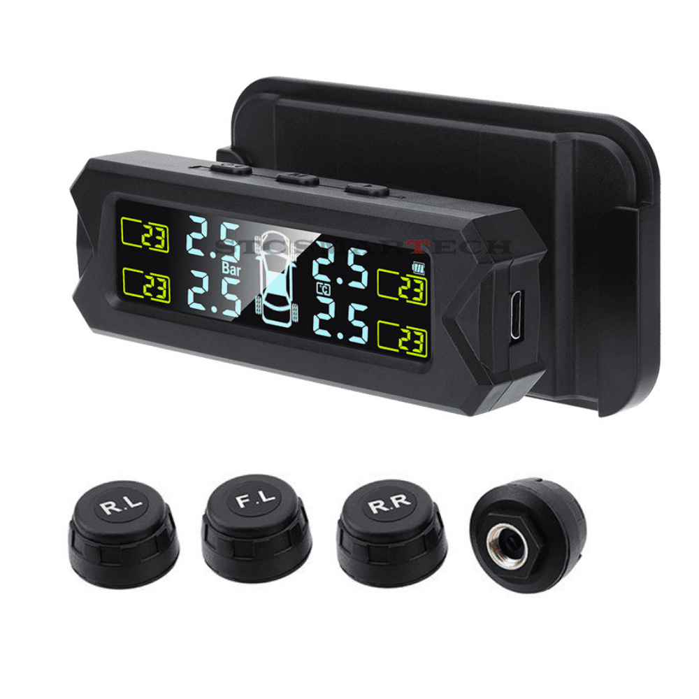 Tire Pressure Monitoring System, Wireless Solar Power TPMS for RV