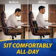 thumbnail image 4 of Goodyear Lumbar Pillow for Car, Memory Foam Back Pillow for Office Chair and Home, Relief with Support, Black, 4 of 9
