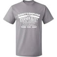 thumbnail image 2 of OXI T-Shirt - Don't Confuse My Personality, Basic Casual T-Shirt for Men's and Women Fleece T-Shirt Short Sleeve - Sport Grey Large, 2 of 3