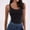 Dark Gray, variant on MIANHT Women Tank Tops Summer Solid Color Sleeveless Basic Tight T Shirts Leisure Slim Fit Standard Straps Summer Tops
