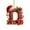 D, variant on Red Initials Christmas Ornaments for Tree 26 Letters Christmas Hanging Decorations for DIY Crafts Xmas Home Decor Personalized Gnomes Decorative Monogram Pendants with Santa Hat (D)