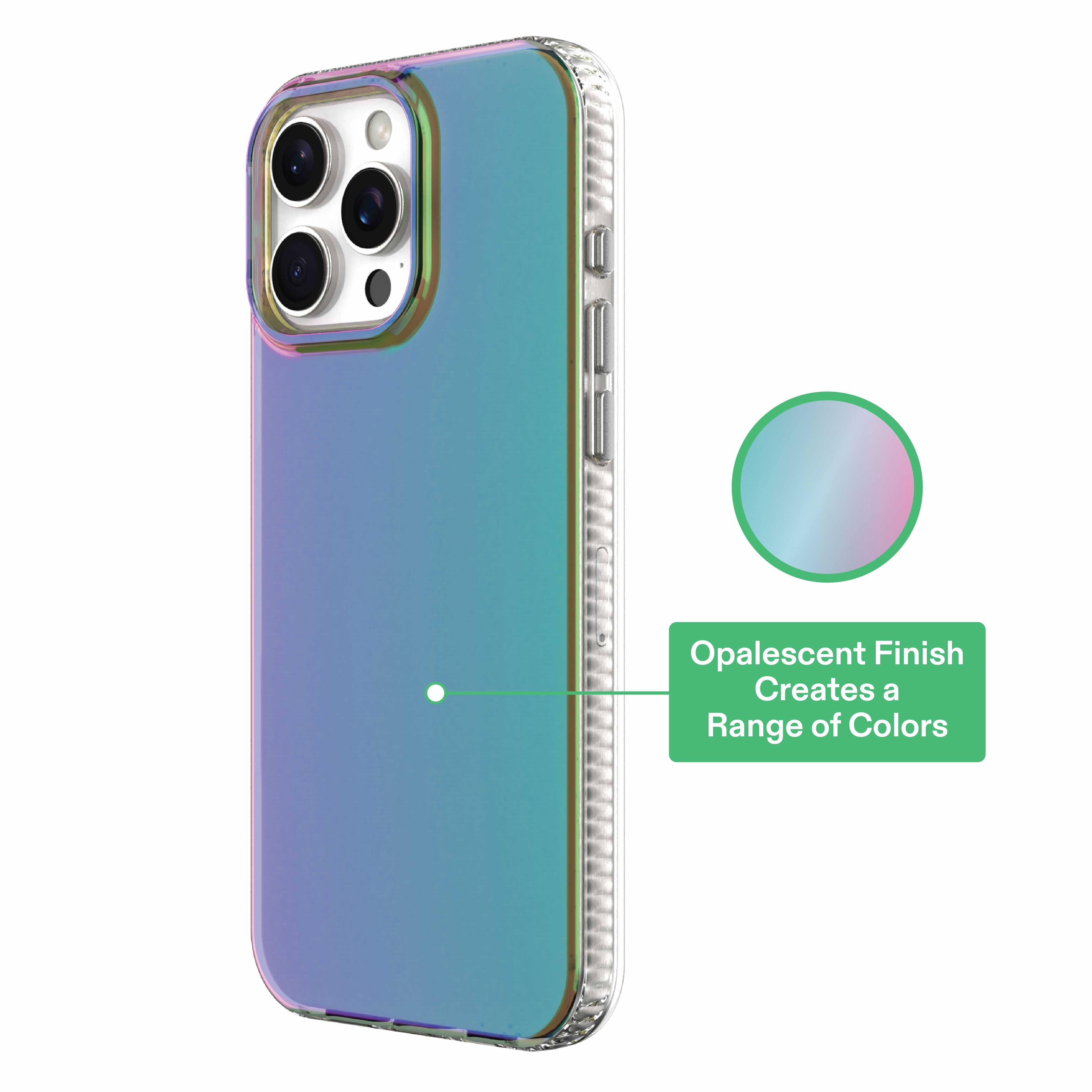 onn Opalescent Phone Case for iPhone 16 Pro Max