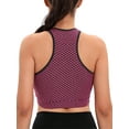 thumbnail image 6 of SAYFUT Seamless Sports Bra for Women Middle Impact Racerback Running Workout Yoga Crop Tops, 6 of 7