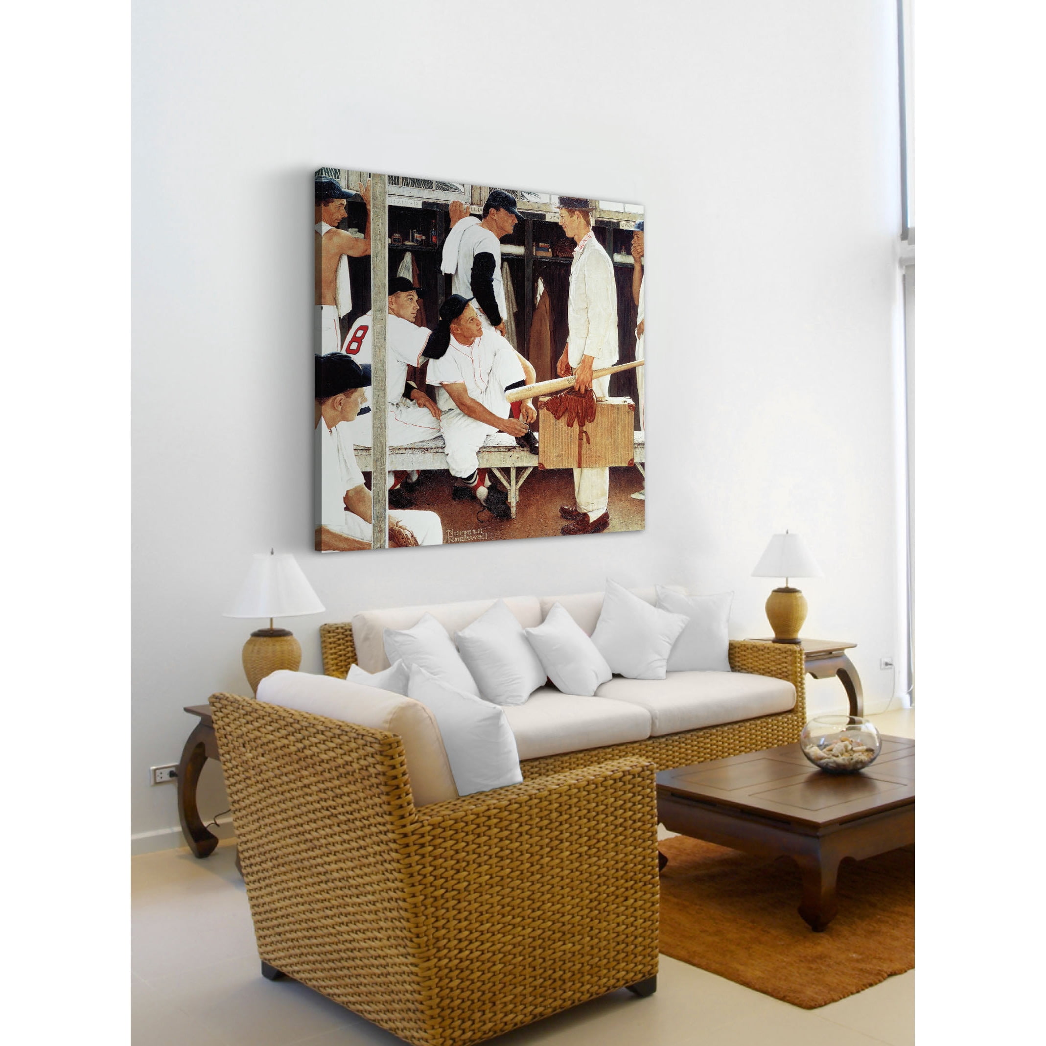 Marmont Hill "The Rookie" by Norman Rockwell Painting Print on Canvas