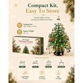 thumbnail image 6 of DIY Beaded Christmas Tree Kit, 3D Bead Pearl Art Craft Set with Colorful Beads and Sparkling Decor, Tabletop Holiday Decoration (Christian faith), 6 of 7