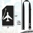 thumbnail image 6 of Mifflin Set of Luggage Straps W/ Luggage Tags (12 Pcs, Black), Adjustable Suitcase Belt, 6 of 8