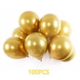 thumbnail image 2 of Globos metálicos JHBVHBH dorados 30 cm 100 unidades para decoración de fiestas, 2 of 6
