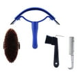 thumbnail image 1 of Horse Grooming Kit, 10Pcs Horse Cleaning Tool Set, Horse Grooming Set Horse Grooming Body Brush Kit With Sweat Scraper, 2 Combs, Itching, Hoof Pick And 5 Brushes for Horse Cleaning, 1 of 7