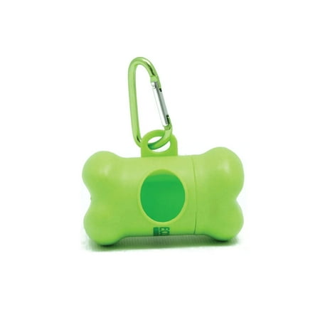 Dog Poop Bag Dispenser EcoJeannie® Dog Poop Bag Dispenser 1 Pack with Stainless Steel Carabiner Clip - Dog Waste Poopbags Holder ()