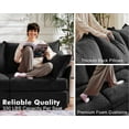 thumbnail image 4 of JULY'S SONG 134.6" Luxury Sectional Sofa Set, Cloud Couch Modular Sectionals for Living Room, Comfy U Shaped Couches and Sofas with Movable Storage Ottoman - Black, 4 of 10