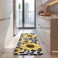 thumbnail image 4 of Leopard Sunflower Pattern Kitchen Rug Mat,Kitchen Runner Rugs Non Skid Washable,Decorative Kitchen Floor Mats for Kitchen,Sink,Laundry,17"x47.2", 4 of 7
