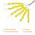 thumbnail image 5 of Uxcell 5 Sizes 30 in 1 Oval Shape Fishing Rubber Bobber Beads Stoppers Yellow 1 Set/450 Pieces, 5 of 6