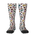 thumbnail image 2 of Picia Women Crew Soft Moisture-wicking Socks Cute Butterfly Pattern Design Cotton Socks, One Size fit All, 2 of 9