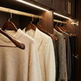 thumbnail image 3 of Unique Bargains 2Pcs Wood 360-Degree Space Saving Clothes Hangers Flat Hook, 3 of 6