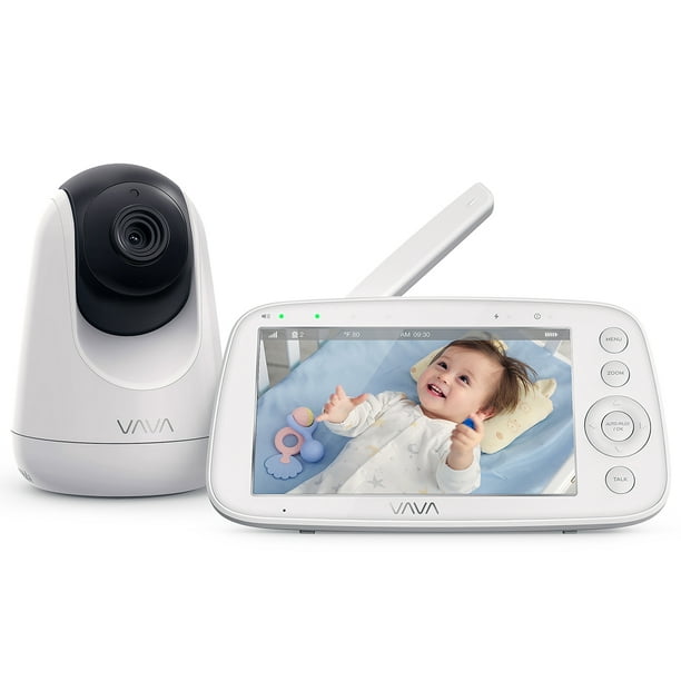 Dormitory mask hill VAVA Video Baby Monitor with Pan-Tilt-Zoom Camera, 5" 720P Display,  Infrared Night Vision, White - Walmart.com