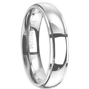 His and Hers Wedding Ring Set Matching Trio Wedding Bands for Him (Titanium) and Her (Sterling Silver) (6/13)