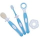 thumbnail image 3 of EeaseMX Cepillo de dientes para niños con cerdas ultrafinas, kit de higiene bucal para bebés (azul), 3 of 7