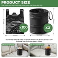 thumbnail image 3 of 3 Pack Car Trash Can With 100 Bags - Mini Pop-up Garbage Can, Collapsible Waterproof Waste Basket, Portable Rubbish Bin for Automotive (2 Gallon, Black), 3 of 7