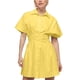 thumbnail image 1 of Vestido JEIBKOUY de verano de manga corta con botones en la parte delantera, amarillo, 1 of 6