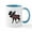 White/Blue Inside, variant on CafePress - MOOSE Mugs - 11 oz Ceramic Mug - Novelty Coffee Tea Cup