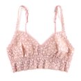 thumbnail image 3 of Hanky Panky Cross-Dyed Retro Bralette (7J7271),XS,Desert Rose/White, 3 of 5