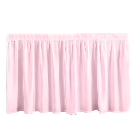 AUQ 34 Inch Drop Full Xl Size Dorm Bed Pink Solid Bed Skirt Lightweight Ruffled Pattern Split Corner Premium Hotel Quality with Flexible Elastic & Fade Resistant