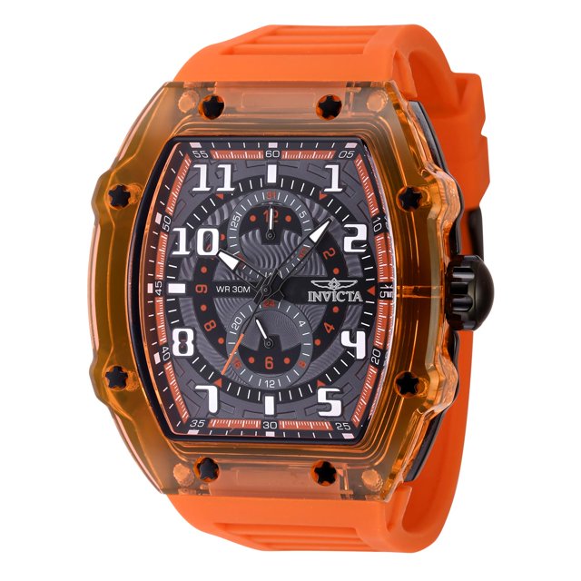 Reloj Invicta Racing para hombre, cuarzo, 49 mm, correa de silicona
