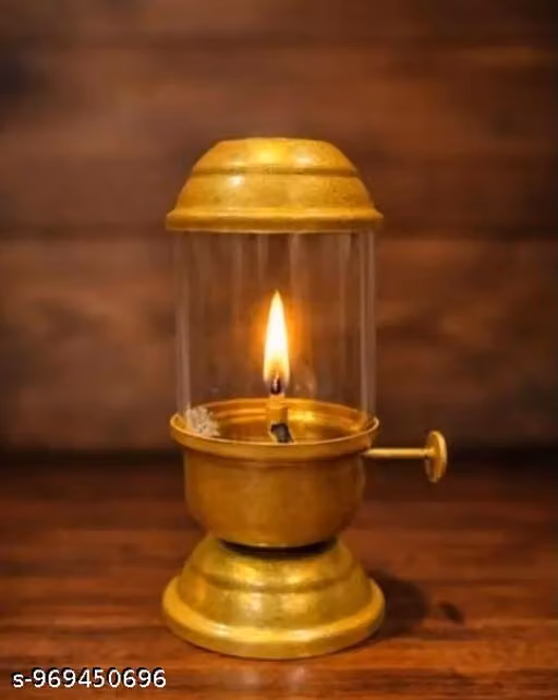 khand Jyot Diya with Adjustable Knob, 75ml Table Diya for Diwali ,Navratri