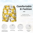 thumbnail image 6 of Picia Lilies Flowers pattern Mens Swim Trunks with Compression Liner Stretch Beach Shorts Quick Dry with Zipper Pockets No-Chafing Board Shorts-X-Large, 6 of 9