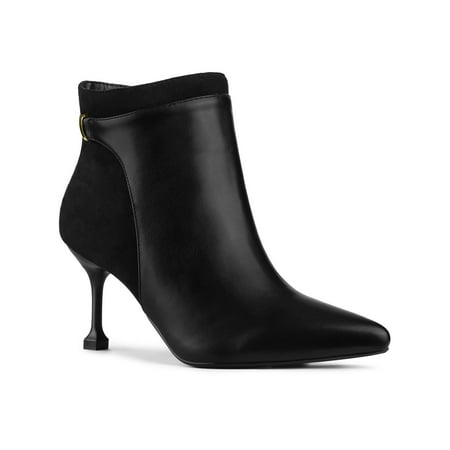 

Allegra K Women s Pointed Toe Side Zip Stiletto Heel Ankle Boot
