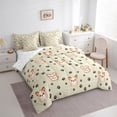 thumbnail image 3 of Homewish Cute Cartoon Corgi 7-Piece Twin Bedding Sets,Kawaii Puppy Dogs Bedding Comforter Set,Beige Black Sheet Sets For Girl Boys,Ultra Soft Room Decor Reversible, 3 of 8