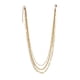 thumbnail image 3 of Collar cadena triple chapa de oro amarillo 18k, 3 of 4