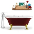 thumbnail image 5 of Tub, Faucet and Tray Set Streamline 60" Clawfoot NH102WH-GLD-120, 5 of 5