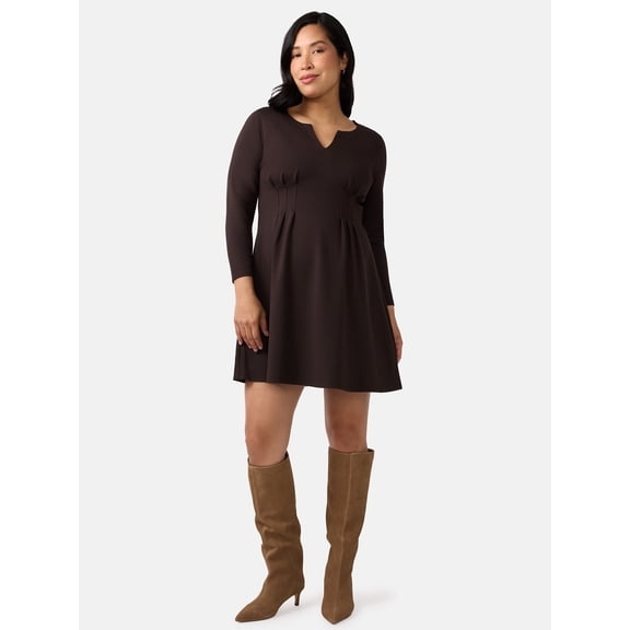Ingrid & Isabel For Every Belly Women’s Maternity Pintuck Mini Dress, Sizes S-XXL