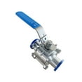 thumbnail image 2 of Stainless Steel Manual Ball Valve 2way Encapsulated End 3pcs Type For Isolation And Control ,Safe Mode, 2 of 3
