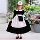 thumbnail image 4 of Vestido blanco de poliéster para niña, para carnaval romano, fiesta escolar, actuación, manga corta, incluye cinturón y chal., 4 of 6