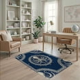 thumbnail image 2 of ODIKA Tentacle Nautical Knot Border Compass Motif Frame Vintage Octopus Refined for Home Office, Gaming Room, Under Desk, Non-Slip Chair-Friendly, 2 of 7