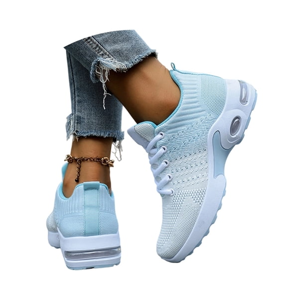 Womens Sneakers Air Cushion Running Shoes Lightweight Tennis Walking Shoes Mesh Breathable Gym Work Fashion Sneakers Athletic Comfortable Casual