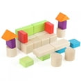 thumbnail image 3 of Bloques de construcción en caja, bloques de construcción multicolores, juguete educativo, bloques de construcción para niños, características líderes en clase, 3 of 12