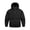 Black, variant on Men's Lightweight Packable Anorak Windbreaker Quarter Zip Pullover Hooded Regular Fit Mesh Lined with Zipper Kangaroo Pocket for Hiking Travel