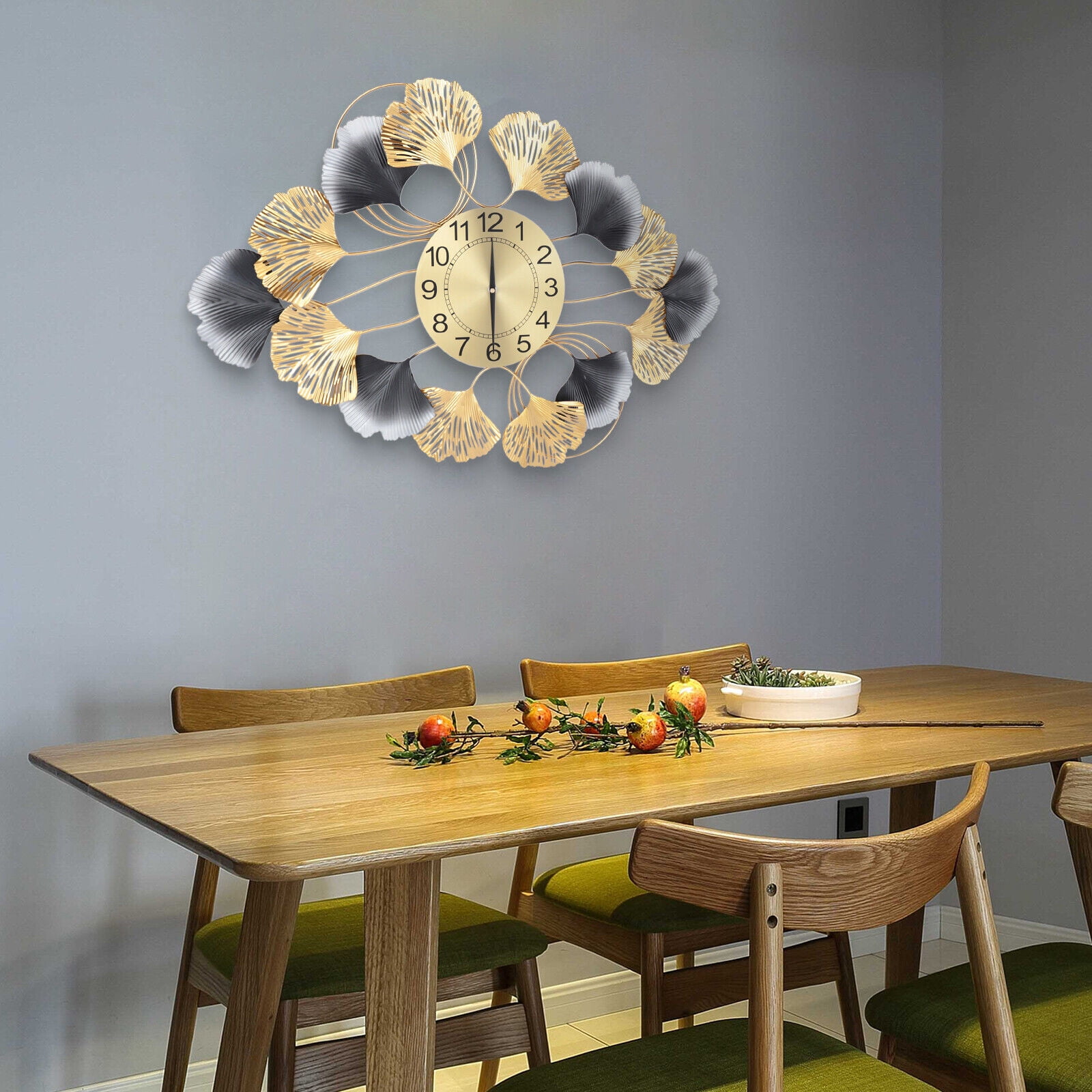 29.5'' Luxury Large 3D Wall Clock Metal Watch Living Room Home Decor Gift Luxury Large Wall