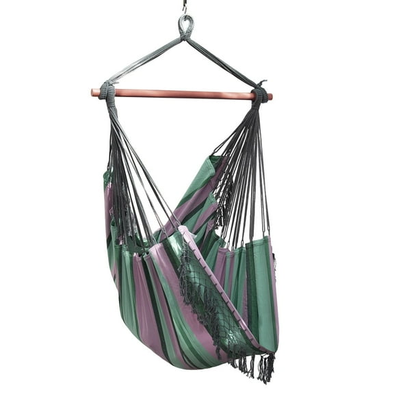 Vivere Brazilian Hanging Hammock Chair in Watermelon