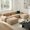 Camel, variant on Demi Bonn U-Shaped Modular Sofa, Premium Pet-Friendly Corduroy Fabric, Extra-Wide Curved Armrests, 32D High-Resilience Sponge, Anti-Slip Base, No Assembly, for Living Room Bedroom & Study, Blue