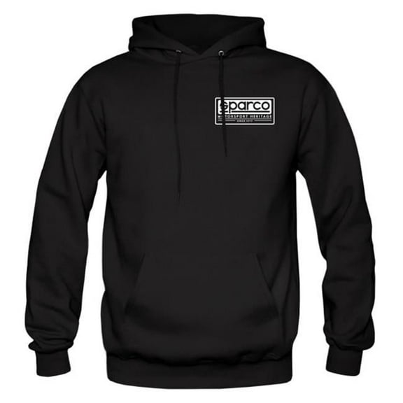 Sparco  Heritage Hooded Sweatshirt, Black - Large