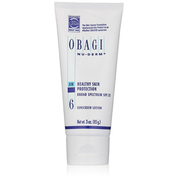Obagi Nu-Derm 6 AM Protection de la Peau Saine SPF 35 de Obagi pour les Femmes - Crème Solaire 3 oz